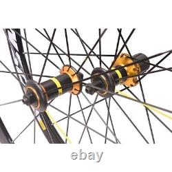 700C Road Bike Wheelset 30/40/50MM Depth V/Disc Brake Straight Pull Hub