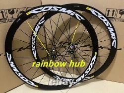 700C Road Bike Wheelset 30/40/50MM Depth V/Disc Brake Straight Pull Hub