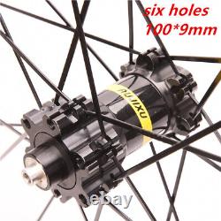 700C Road Bike Wheelsets Thru Axle/QR Six Hole / Center Lock City Bicycle Wheels