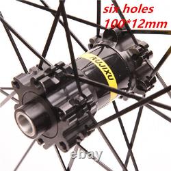 700C Road Bike Wheelsets Thru Axle/QR Six Hole / Center Lock City Bicycle Wheels