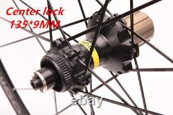 700C Road Bike Wheelsets Thru Axle/QR Six Hole / Center Lock City Bicycle Wheels