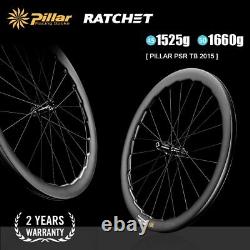 700C Road Carbon Wheels Sinusoidal Bicycle Rimsets Tubless Clincher 36T Ratchet