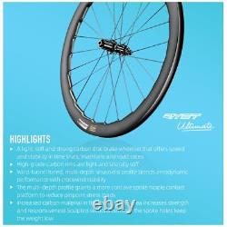 700C Road Carbon Wheels Sinusoidal Bicycle Rimsets Tubless Clincher 36T Ratchet