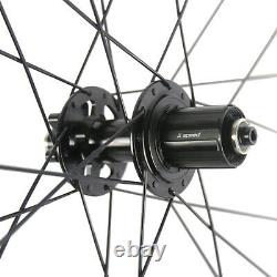 700C Road Disc Brake Wheelset 38/50/60/88mm Carbon Bicycle Wheels QR/THRU AXLE