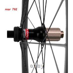 700C Road Disc Brake Wheelset 38/50/60/88mm Carbon Bicycle Wheels QR/THRU AXLE