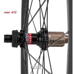 700C Road Disc Brake Wheelset 38/50/60/88mm Carbon Bicycle Wheels QR/THRU AXLE