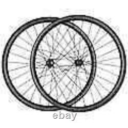 700C Road Disc Carbon Wheels Gravel 38mm Deep Clincher Tubeless 25mm Wide 24H