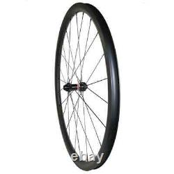 700C Road Gravel Bicycle Disc Carbon Wheels Clincher Tubeless Tapeless 24Hole