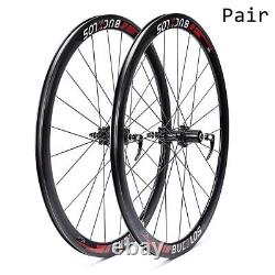700C Road Racing Bike Wheels Carbon Hub Bicycle Wheelset Aluminum Rim Disc Brake