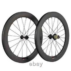 700C Road Racing Carbon Bike Wheelset Aero Spoke Clincher Rim Brake Wheels