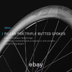 700C Super Light Carbon Road Bicycle Wheels Tubless Clincher Ceramic Ratchet Hub