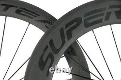 700C Superteam 60+88mm Carbon Wheels Road Bike Clincher Bicycle R13 Wheel set