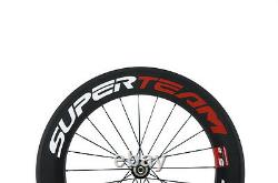 700C Superteam Carbon Wheelset 88mm Road Bike Wheels Factory Bicycle Wheelset