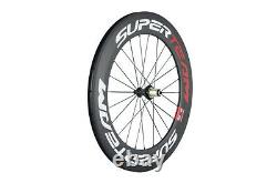 700C Superteam Carbon Wheelset 88mm Road Bike Wheels Factory Bicycle Wheelset