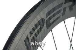 700C Superteam Front 60mm Rear 88mm Carbon Wheelset Road Bike Clincher Wheel R13