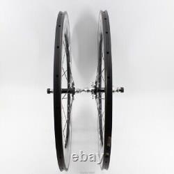 700C Track Fixed Gear Road Bike Wheelset V Brake Carbon Fibre Bicycle Wheels