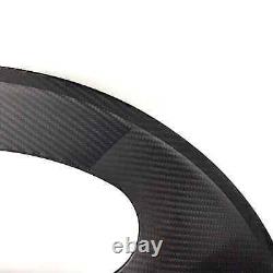 700C Track/Road Bike Carbon Wheels Three Spoke/ Disc Wheel Set Clincher/tubular