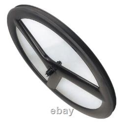 700C Tri Spokes Carbon Wheels Road Bike Wheelset 20MM Width 50MM Depth V Brake