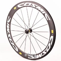 700C Tubular Carbon Road Bike Wheelset Clincher City Bicycle Wheels 60mm + 88mm