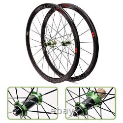 700C Ultralight Road Bike Wheelset 40mm Sealed Edge Carbon Fiber Bearing Wheels