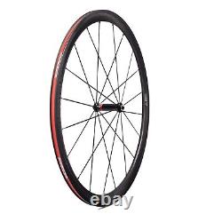 700C road bike carbon wheels 38mm deep 25mm width clincher wheels novatec Hub