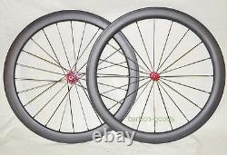 700C wheelset 27mm wide road bike wheelset Clincher 50mm road bike carbon wheels