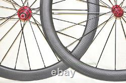 700C wheelset 27mm wide road bike wheelset Clincher 50mm road bike carbon wheels