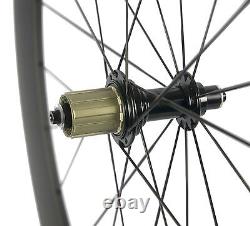 700c 60mm Carbon Wheels Road Bike 25mm U Shape Clincher City Bicycle Wheelset