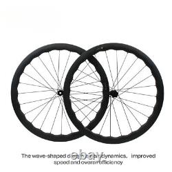 700c 6560 Road Bike Carbon Wheelset 100x12/142x12mm DT Ratchet Structure Hub