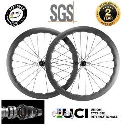 700c 6560 Road Bike Carbon Wheelset 100x12/142x12mm DT Ratchet Structure Hub