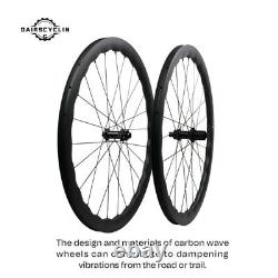 700c 6560 Road Bike Carbon Wheelset 100x12/142x12mm DT Ratchet Structure Hub