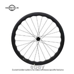 700c 6560 Road Bike Carbon Wheelset 100x12/142x12mm DT Ratchet Structure Hub