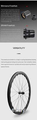 700c 6560 Road Bike Carbon Wheelset 100x12/142x12mm DT Ratchet Structure Hub