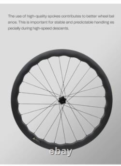 700c 6560 Road Bike Carbon Wheelset 100x12/142x12mm DT Ratchet Structure Hub