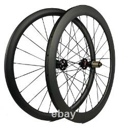 700c Carbon Clincher Bicycle Wheels Road Cyclocross Bike Wheelset Disc Brake