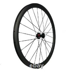 700c Carbon Clincher Bicycle Wheels Road Cyclocross Bike Wheelset Disc Brake