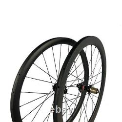 700c Carbon Clincher Bicycle Wheels Road Cyclocross Bike Wheelset Disc Brake