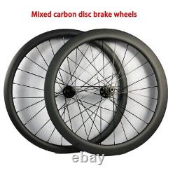 700c Carbon Clincher Bicycle Wheels Road Cyclocross Bike Wheelset Disc Brake