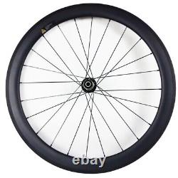 700c Carbon Fiber Tubular Wheels Road Bike Wheelset 50x23/25mm Ceramic DT Hubs