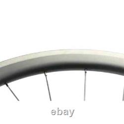 700c Carbon Road Bicycle Wheelset 50x25mm V Brake Clincher Tubular Wheels Glossy