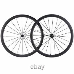 700c Carbon Road Bike Wheels 38x25mm Clincher/Tubular/Tubeless Bicycle Wheelset