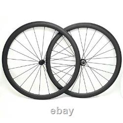 700c Carbon Road Bike Wheels 38x25mm Clincher/Tubular/Tubeless Bicycle Wheelset