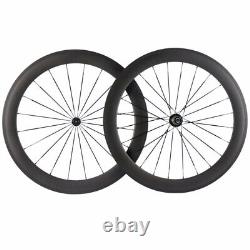 700c Carbon Road Bike Wheels 38x25mm Clincher/Tubular/Tubeless Bicycle Wheelset