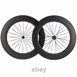 700c Carbon Road Bike Wheels 38x25mm Clincher/Tubular/Tubeless Bicycle Wheelset