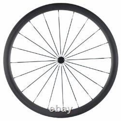 700c Carbon Road Bike Wheels 38x25mm Clincher/Tubular/Tubeless Bicycle Wheelset