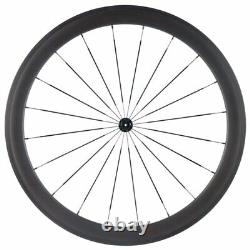 700c Carbon Road Bike Wheels 38x25mm Clincher/Tubular/Tubeless Bicycle Wheelset