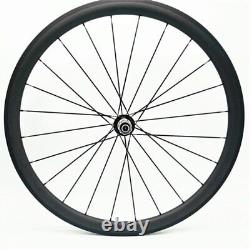 700c Carbon Road Bike Wheels 38x25mm Clincher/Tubular/Tubeless Bicycle Wheelset