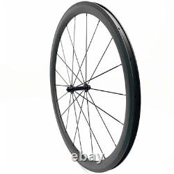 700c Carbon Road Bike Wheels 38x25mm Clincher/Tubular/Tubeless Bicycle Wheelset