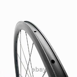 700c Carbon Road Bike Wheels 38x25mm Clincher/Tubular/Tubeless Bicycle Wheelset