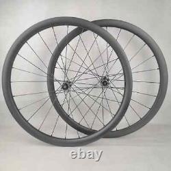 700c Carbon Road Bike Wheels Disc Brake Wheelset Center Lock Ceramic Bearing